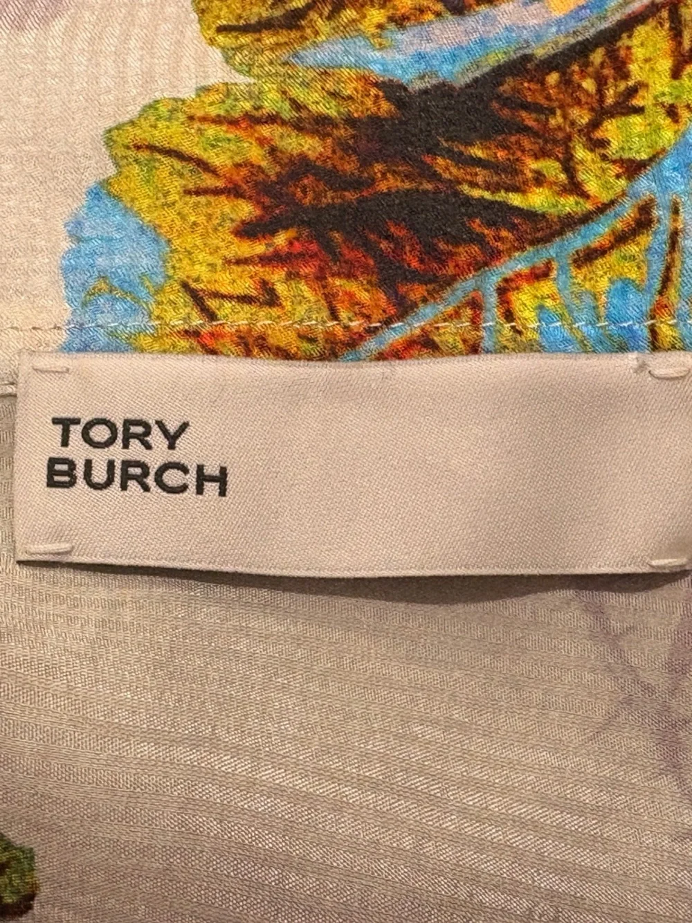 Tory Burch PRINTED VISCOSE BOW BLOUSE Women's Size 0